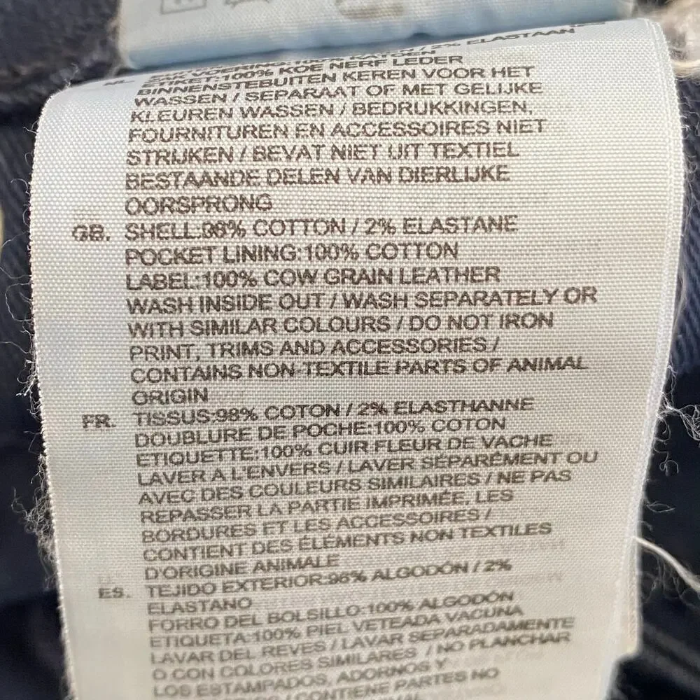 G-STAR RAW Men's D-Staq 5-Pocket Slim Button Fly Jeans Dark Blue, Size 31/30